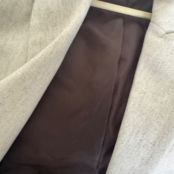 Mango Double breasted wool car coat ecru Small - Picture 11 of 11